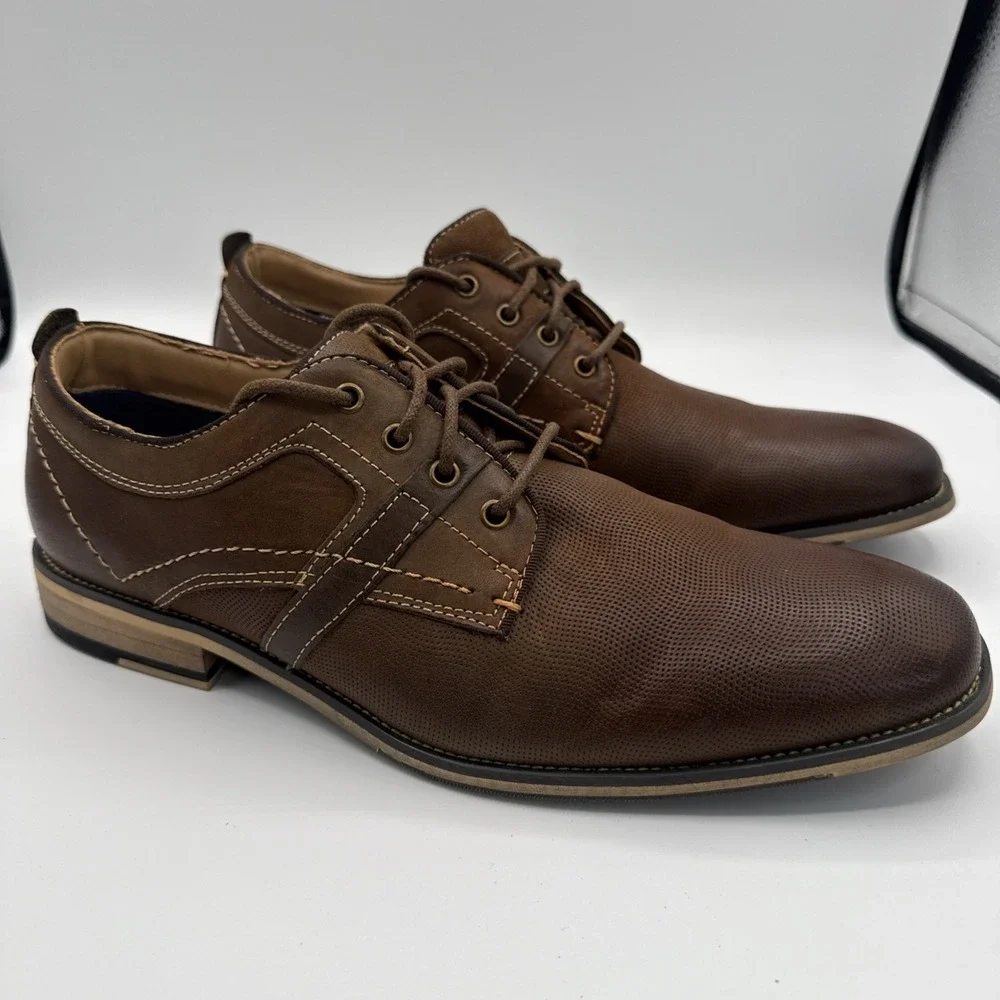 Steve Madden Jasco JASC01M1 Plain Toe Oxford Derby Size 10.5‎